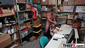 His dick is the best way out for cutie thief 😏