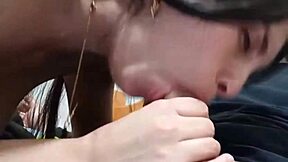 hey, horny stepsister sucks cock when parents leave?