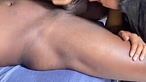 i give bbc a sloppy blowjob on webcam, cumshot all over my tits.