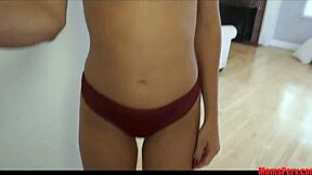 I'm naughty stepmommy gettin' my stepson's big dick in my pussy.