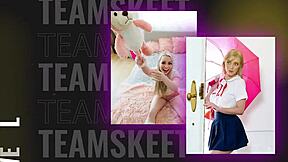 Exxxtra Small 18+ Girl in Mini Skirt Craves Huge Black Cock