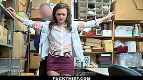 Teen caught stealing and faces store punishment.