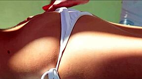 After workout, stepmom rips clothes for massage?