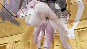 in the monster high vampire halloween special, elissabat and rochelle goyle have futanari sex with creampie fetish