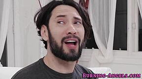 Tattooed Femdom Emo Teen Rides Cock To Cum In Mouth