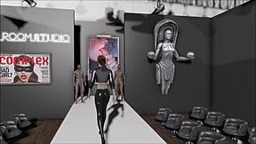 fallout 4 hentai fashion: brunette teen in wild action