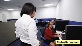 Big Tit Milf Sasha Pearl Fucked Hard by Parker Ambrose in Break Room