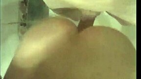 Sweet teen couple banging hard in bath