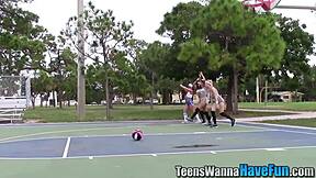 real teen 18+ lesbians in high definition threesome