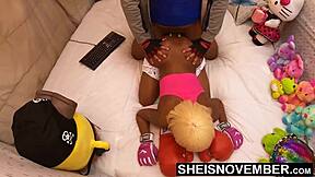 Sheisnovember GETS FILLED by BIG DICK in BEDROOM closeup