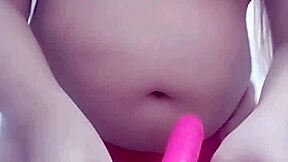 Sexy Mexican Milf Mom Masturbates with Toy from Fan, Big Butt Shaking!