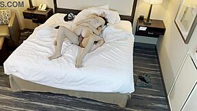 Petite teen beauty rides hard in cowgirl style