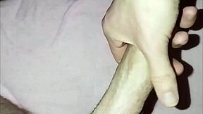 Young guy masturbates his cock in homemade video