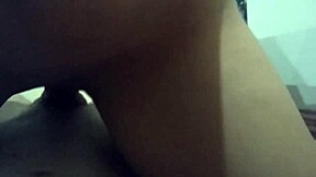 Brazilian goth teen sits on old man's dick for intense fucking