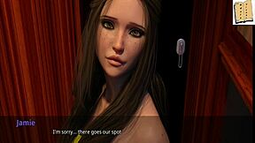 WVM 43 JAMIE IS GETTING BETTER AT DEEPTHROAT in this cartoon hentai game.