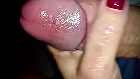 i jerk big cock with oiled hands