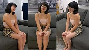 Teeny Mochi Chokes On Face Fucking First Porn?