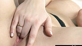 Gorgeous Blonde Masturbates in Stockings to Wild Orgasm