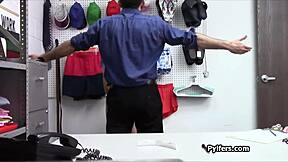 stealing latina teen meets the guard's cock teasingly