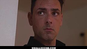 smallxxxhd - skinny blonde girl reaches orgasm with her bffs stepdad - breezy bri