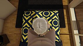 my friend's mom sucks my big cock in hallway pov