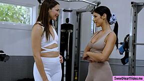 Student's Pussy Licked Hard By Lesbian Trainer In Wild Session