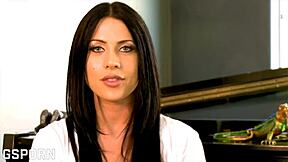 I'm fucking that gorgeous brunette milf on the stairs, bending her over for doggystyle and cumming on her tits while she rides my cock.