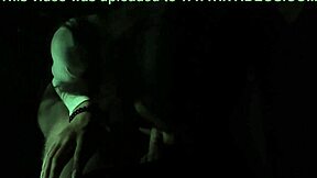 Sexy mini skirt flashes pussy before risky blowjob.