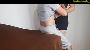 Sexy wife gets naughty with friend while husband retires next door 😏