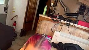 Beautiful woman interacts with a big hard cock in this homemade scene. It's fascinating how they connect in such an intimate way.