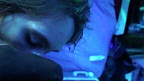 Why does skinny brunette swallow cum after fucking big black cock?