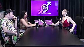 Her biggest fetish is cuckold and being cheated on - Evelyn Zain in sheer red lingerie.