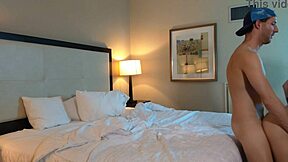 Petite teen bent over for rough doggystyle fucking.