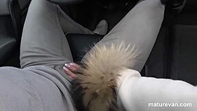 Cougar on the Hunt for a Fast Car Blowjob