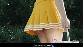 Cute teen aria lee takes big black cock in pussy 😊