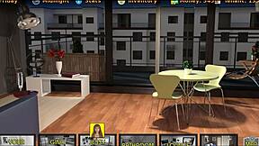 jessy flashes tits at john in big city