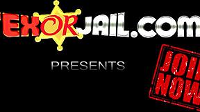 Give that horny officer a blowjob, thief!