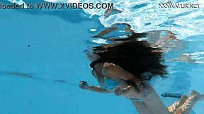 Hot lana swims nude underwater 😍