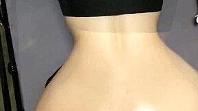 My girlfriend has a big round ass but her tight vagina is delicious.