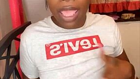 Stepsister sucks 11 inches of hard BBC after verbal tease