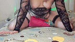 Teen masturbates with pillow to orgasm