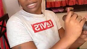 Stepsister sucks 11 inches of hard BBC after verbal tease