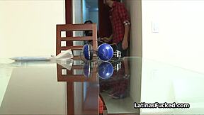 My big black cock hammers this petite latina teen