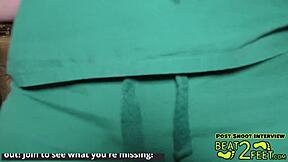 giggles feet rub all over a giant hot rock at the beach