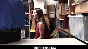jade amber shoplifting? horny mall cop fucks her hard