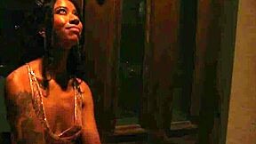 Ameena Green receives POV blowjob and creampie from Rion King