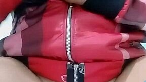 vietnamese teen 18+ plays with cucumber