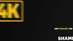 underhanded moves on sofa with sexy pierced babe