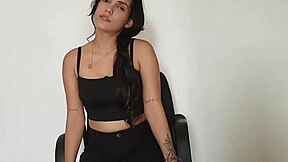 job interview turns hot, young 18+ gets slapped on big ass, screaming