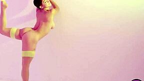 amazing latina teen mia valentine poses with hot big ass in lingerie striptease